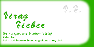 virag hieber business card